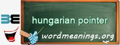 WordMeaning blackboard for hungarian pointer